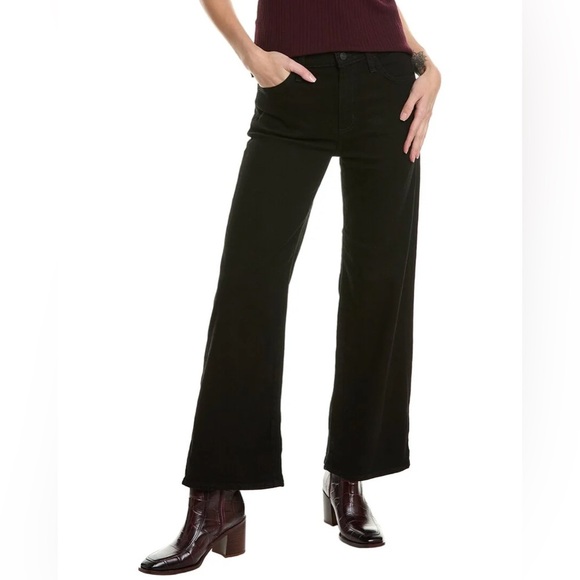HUDSON Jeans Rosalie Black Rinse High-Rise Wide Leg Ankle Jean - Picture 1 of 10